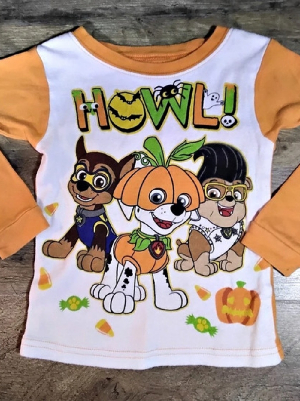 Nickelodeon Paw Patrol Howl for Halloween Long Sleeve Shirt Girls 3T